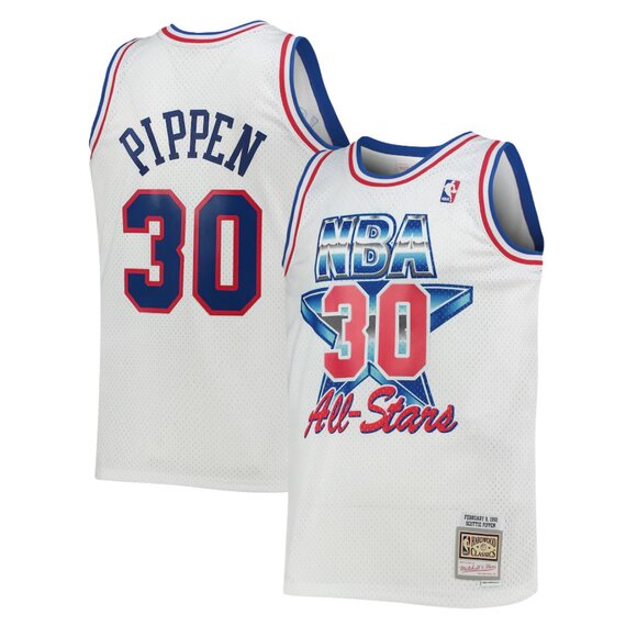 Men’s Scottie Pippen White 1992 NBA All-Star Swingman Jersey – 4XLT - Picture 1 of 6